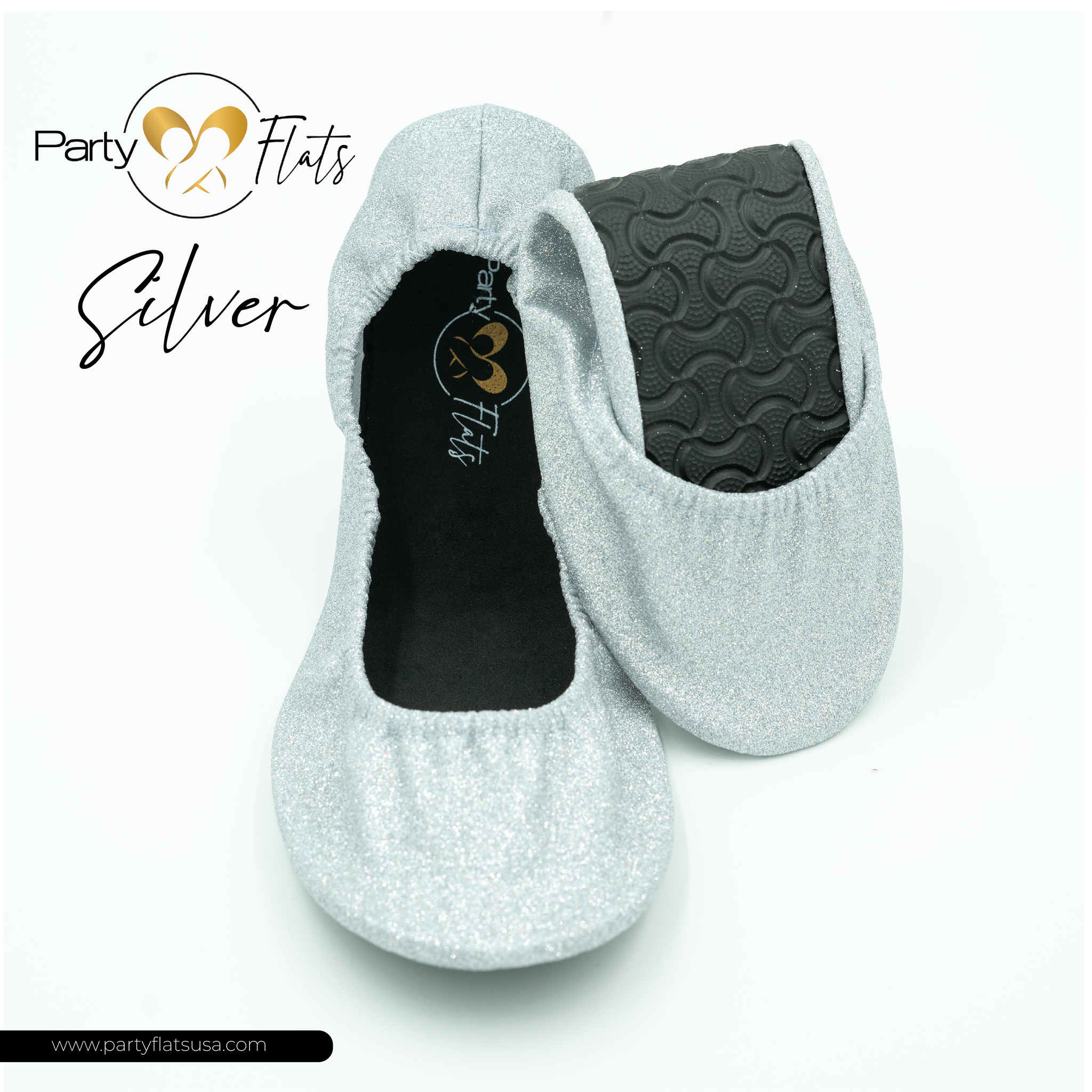 Party Flats Silver